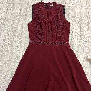 Burgundy dress